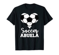 Soccer Abuela Funny Soccer Heart T-Shirt - Custom Art Print for Adults