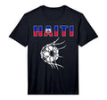 Haiti Soccer Fans Jersey Haitian Flag T-Shirt - Custom Art Print Men Women
