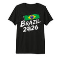 Brazil Football Soccer Game Player T-Shirt - Novelty Apparel for Adults