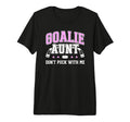 Hockey Goalie Aunt Funny Ice Hockey T-Shirt - Custom Art Print Men Women