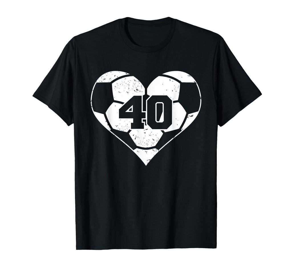 Soccer Number 40 Jersey Funny T-Shirt - Aesthetic Graphic for Adults