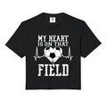 Soccer Heartbeat My Heart Is That Sweatshirt - Fun Novelty Design Unisex