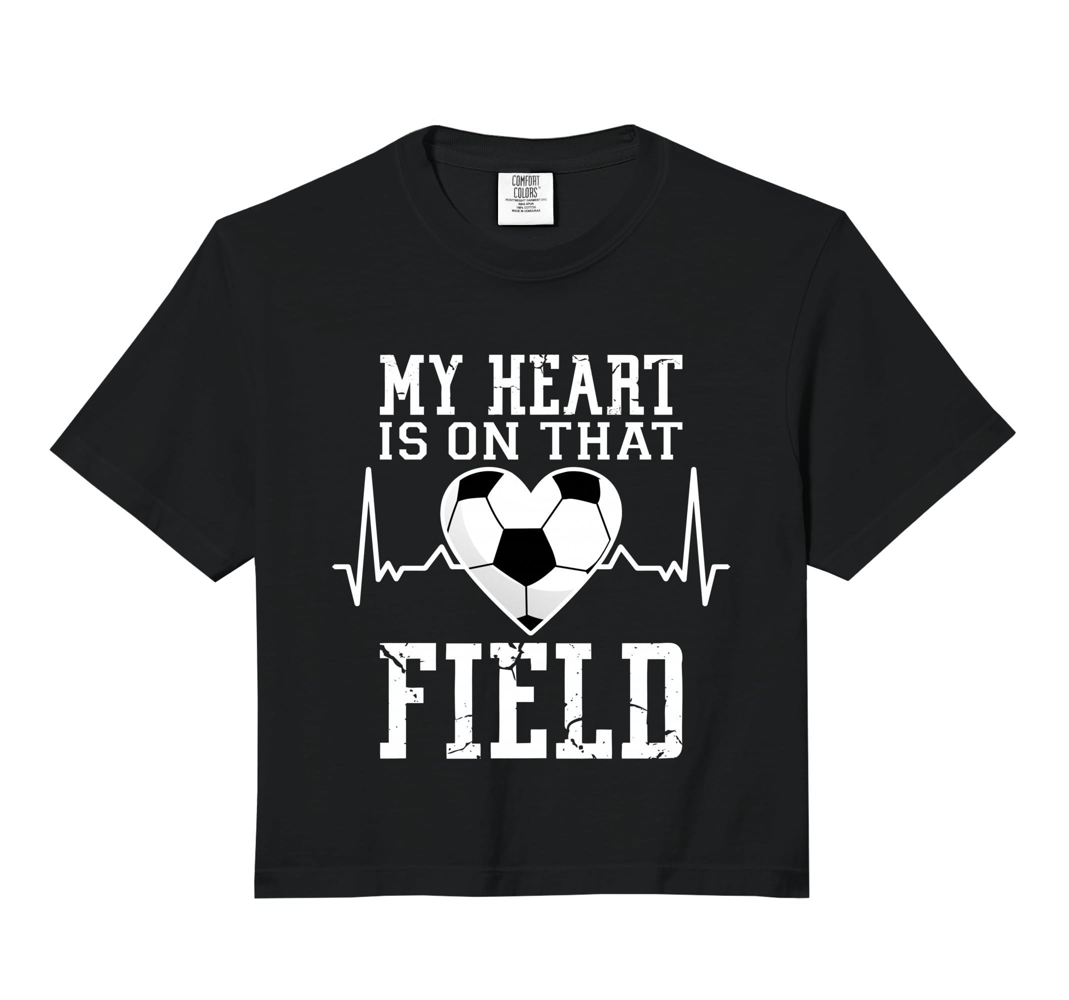 Soccer Heartbeat My Heart Is That Sweatshirt - Fun Novelty Design Unisex