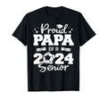 Proud Papa 2024 Senior Funny Soccer T-Shirt - Streetwear Style for Adults