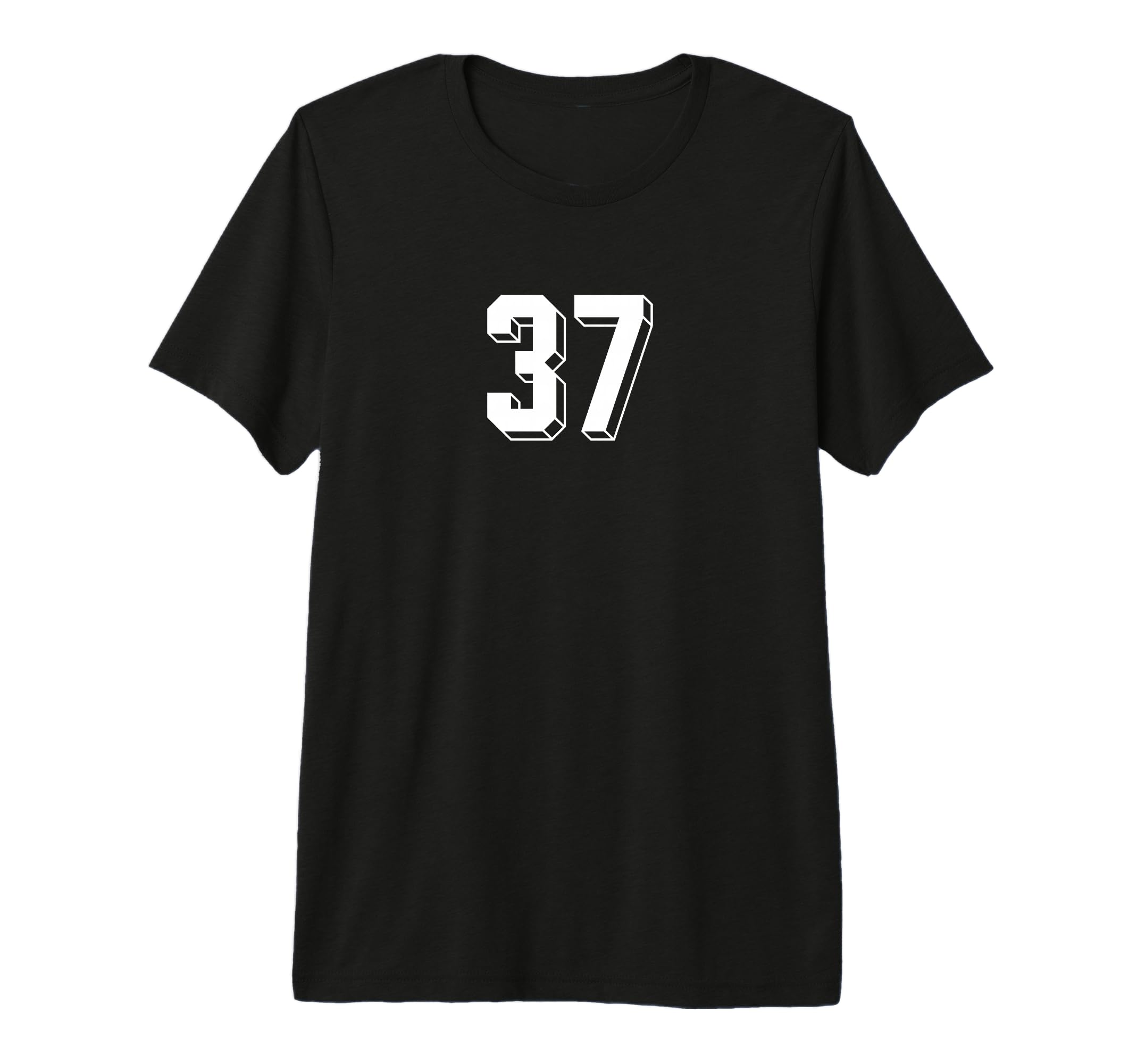 Number 37 80S 90S Soccer Team Jersey T-Shirt - Graphic Print for Adults