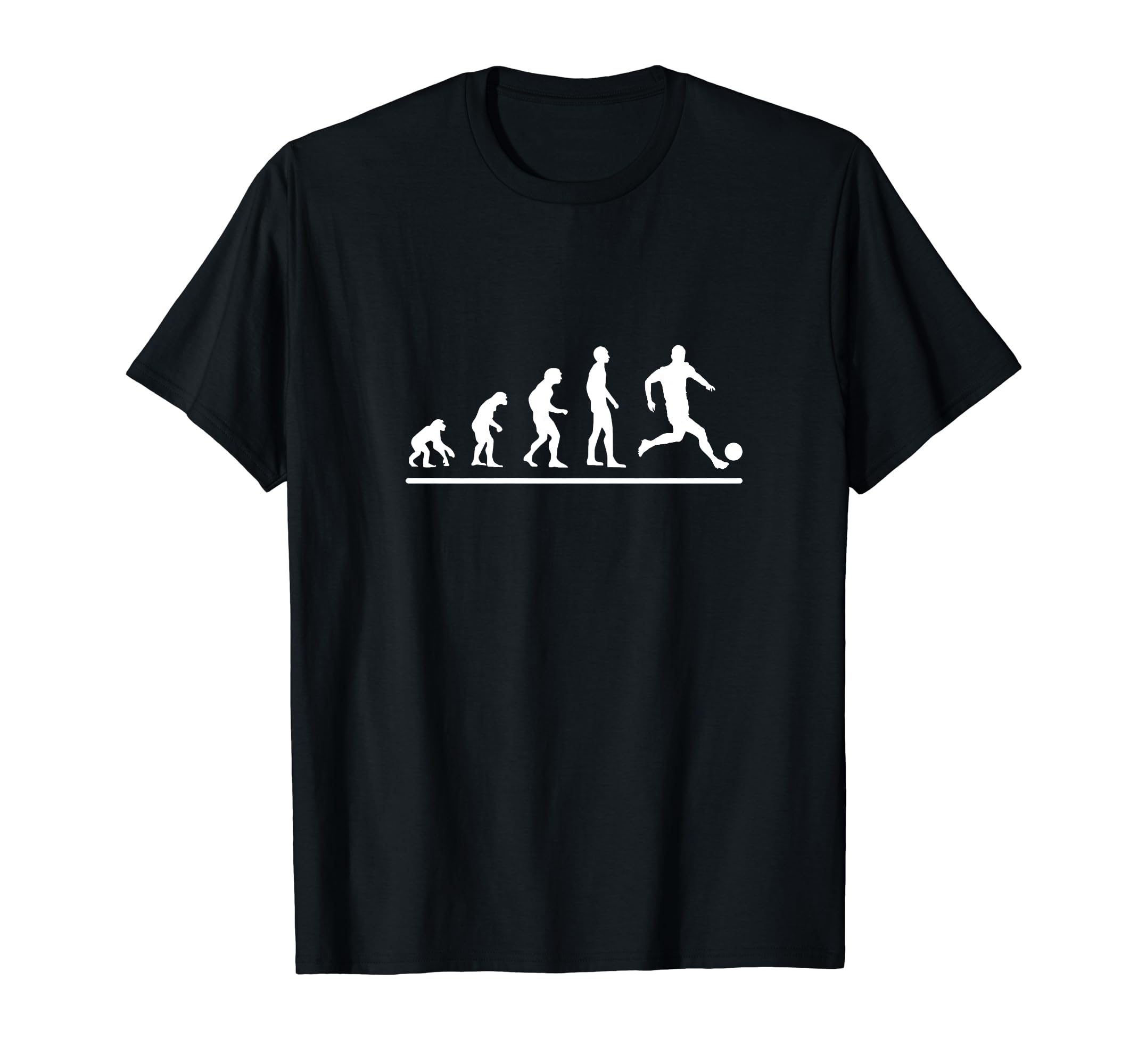 Soccer Player Evolution Funny Soccer T-Shirt - Unique Graphic for Adults