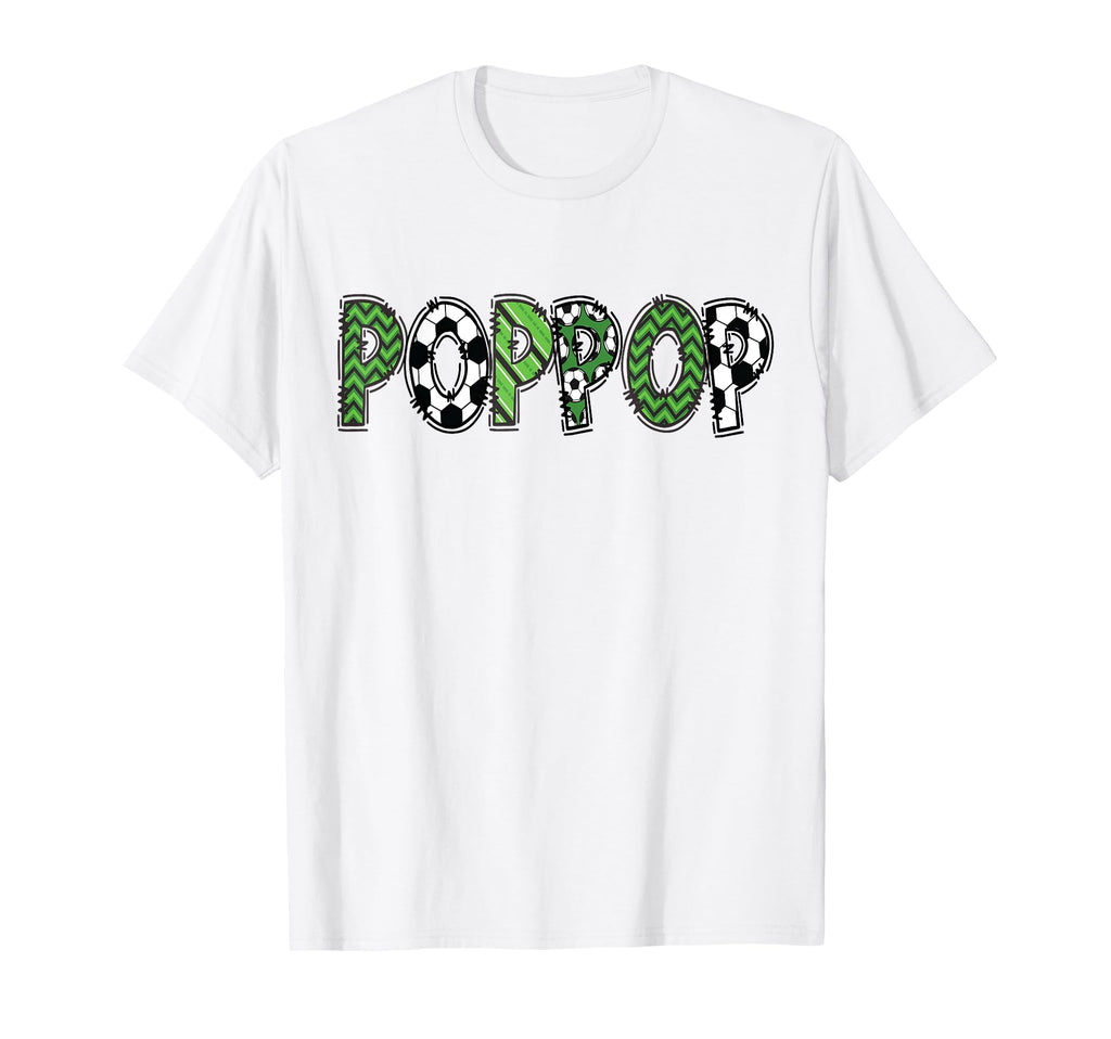 Soccer Poppop Birthday Soccer Player T-Shirt - Trendy Graphic for Adults