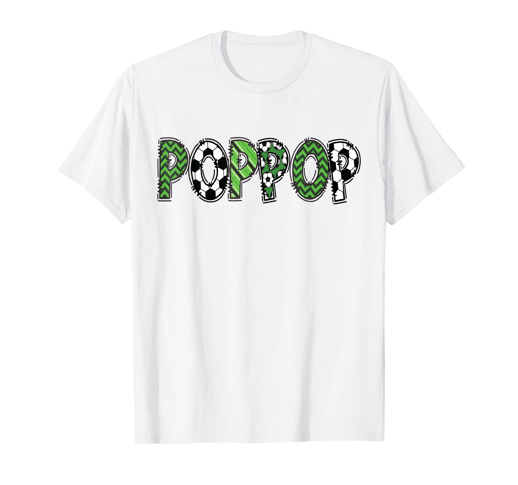 Soccer Poppop Birthday Soccer Player T-Shirt - Trendy Graphic for Adults