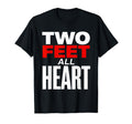 Two Feet All Heart Soccer Passion T-Shirt - Minimalist Print Unisex