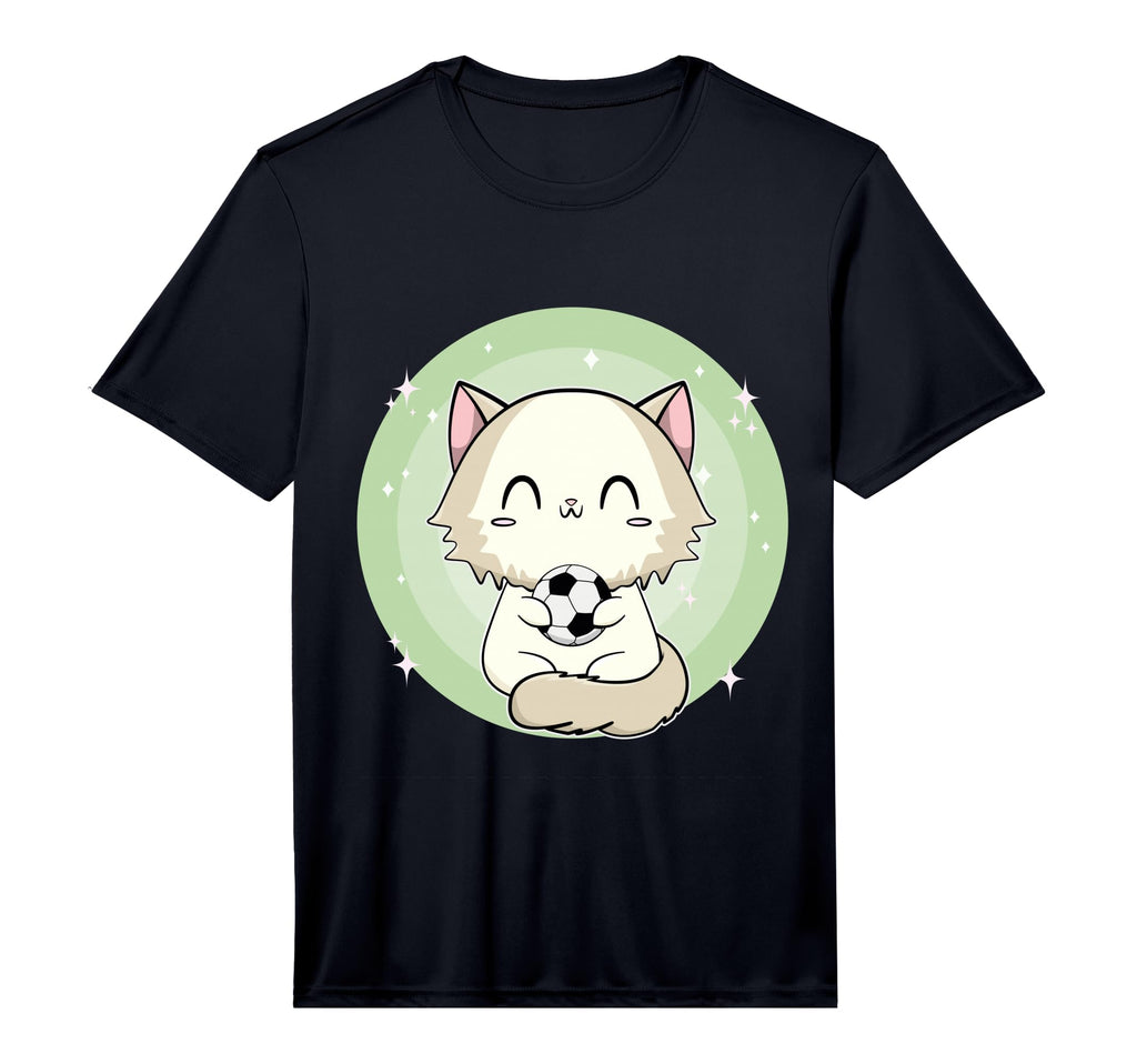 Ragdoll Cat Soccer Performance T-Shirt - Unique Graphic for Adults
