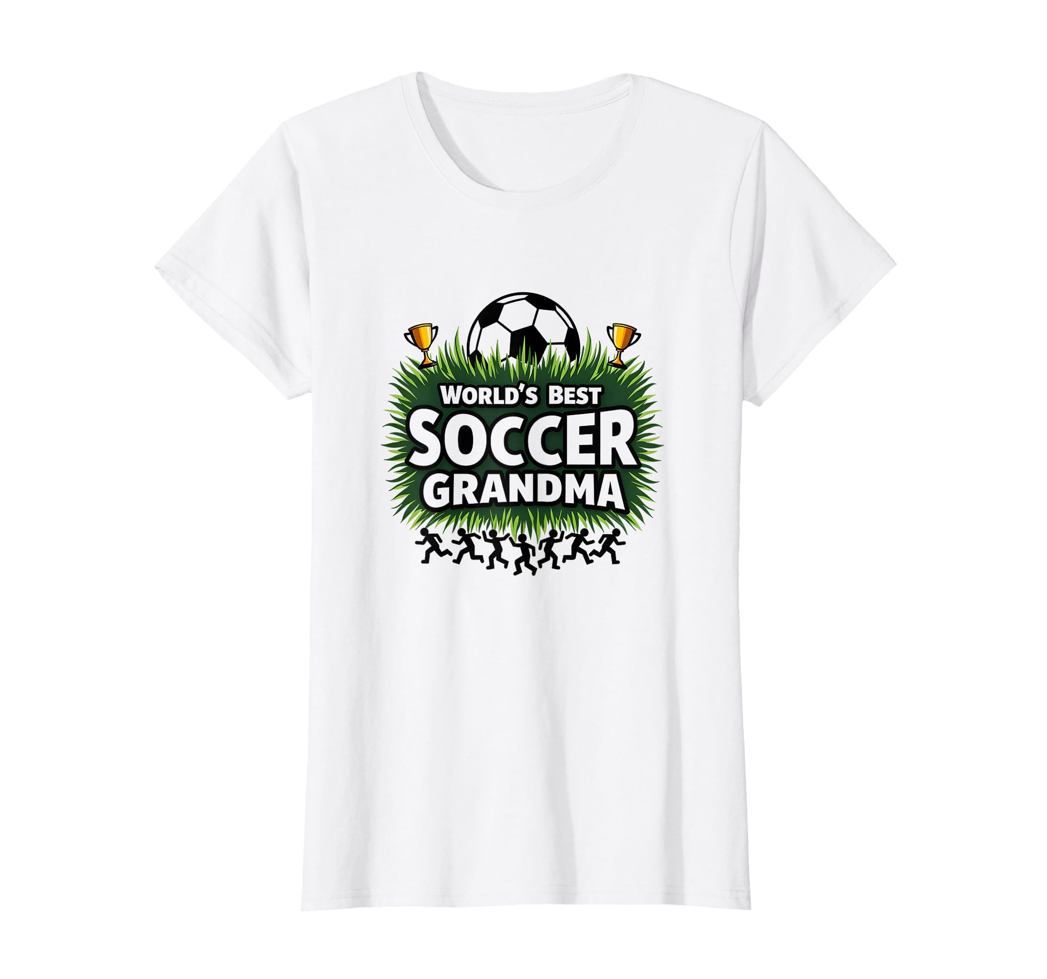 Worlds Best Soccer Grandma Champion T-Shirt - Fun Novelty Design Unisex