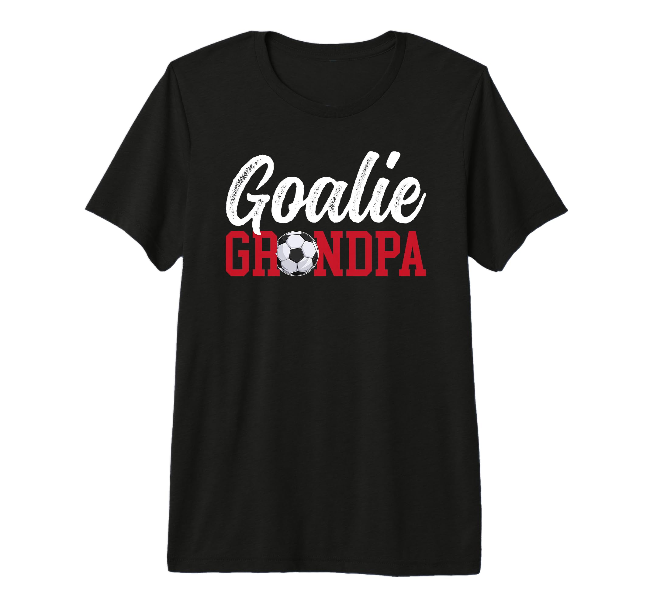 Mens Soccer Goalie Grandpa Soccer T-Shirt - Custom Art Print for Adults