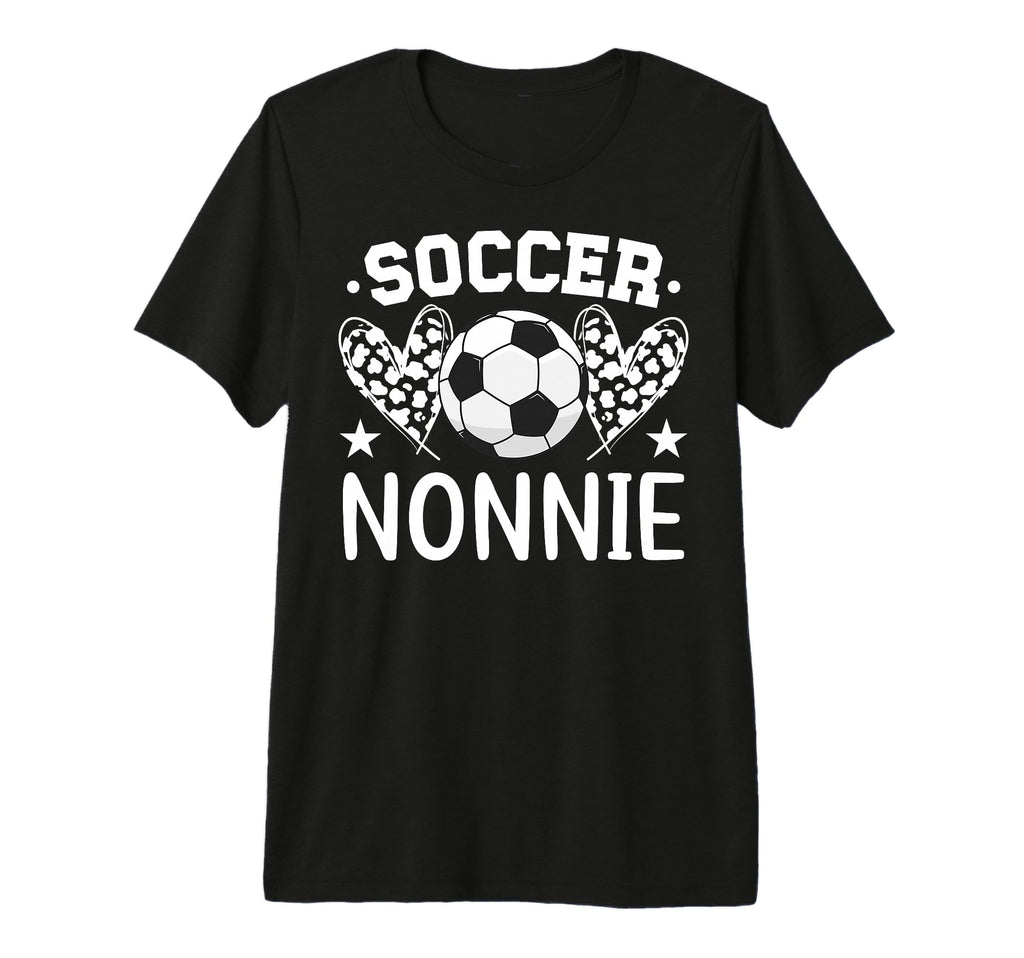 Soccer Nonnie Hearts Nonnie Soccer T-Shirt - Novelty Apparel for Adults