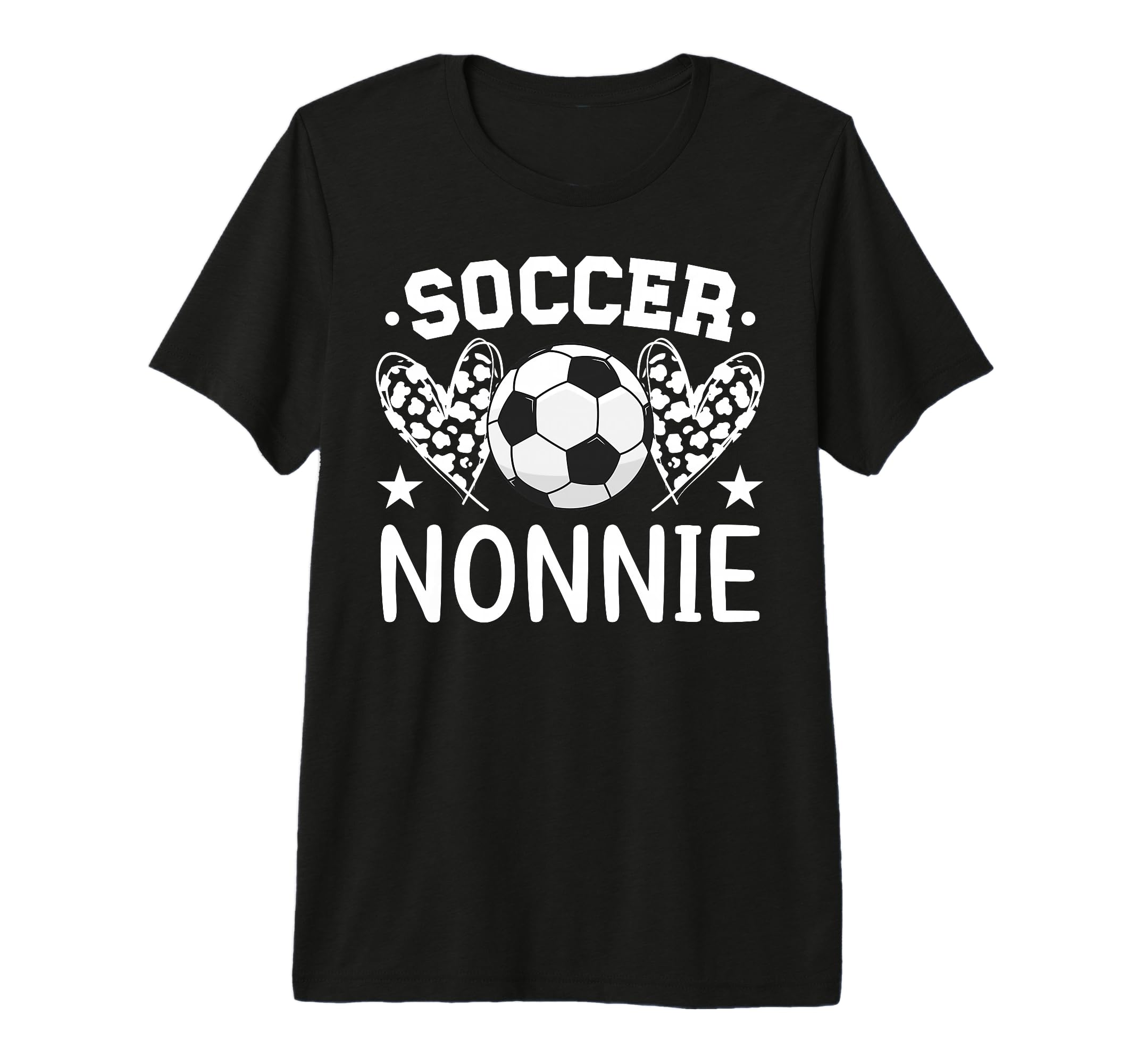 Soccer Nonnie Hearts Nonnie Soccer T-Shirt - Novelty Apparel for Adults