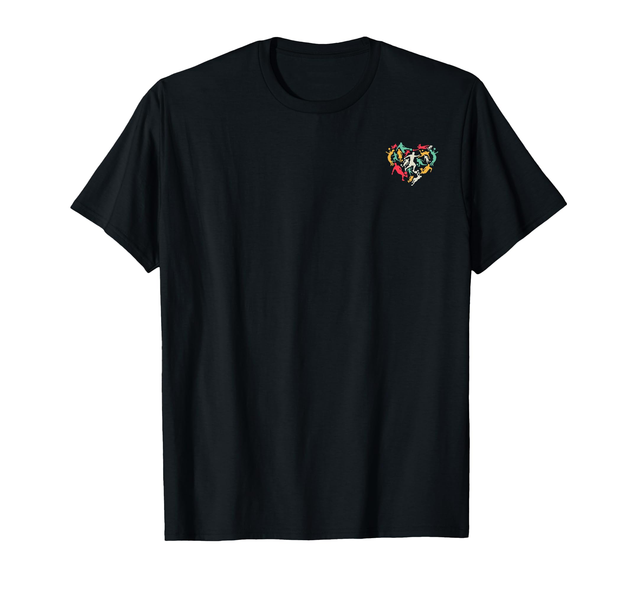 Soccer Player Heart Soccer Heart T-Shirt - Minimalist Print for Adults
