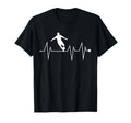 Funny Soccer Player Heartbeat Heart T-Shirt - Novelty Apparel Men Women