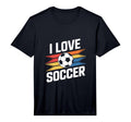 Mens I Love Soccer Vibrant Performance T-Shirt - Novelty Apparel for Adults