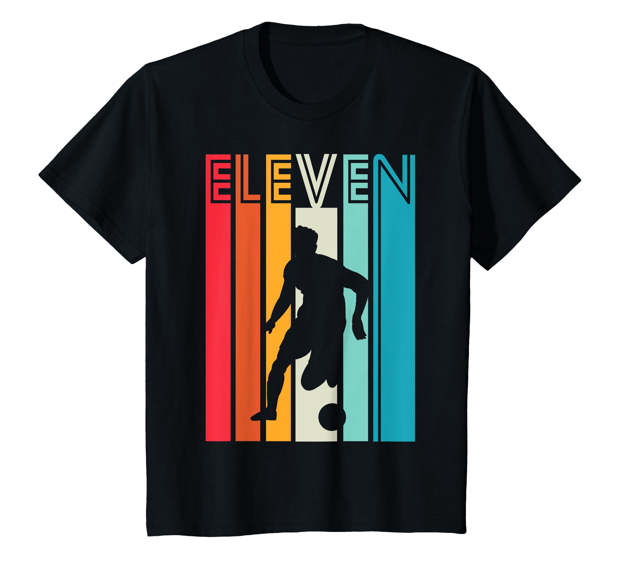 11 Years Soccer Gift 11Th Birthday T-Shirt - Fun Novelty Design Men Women