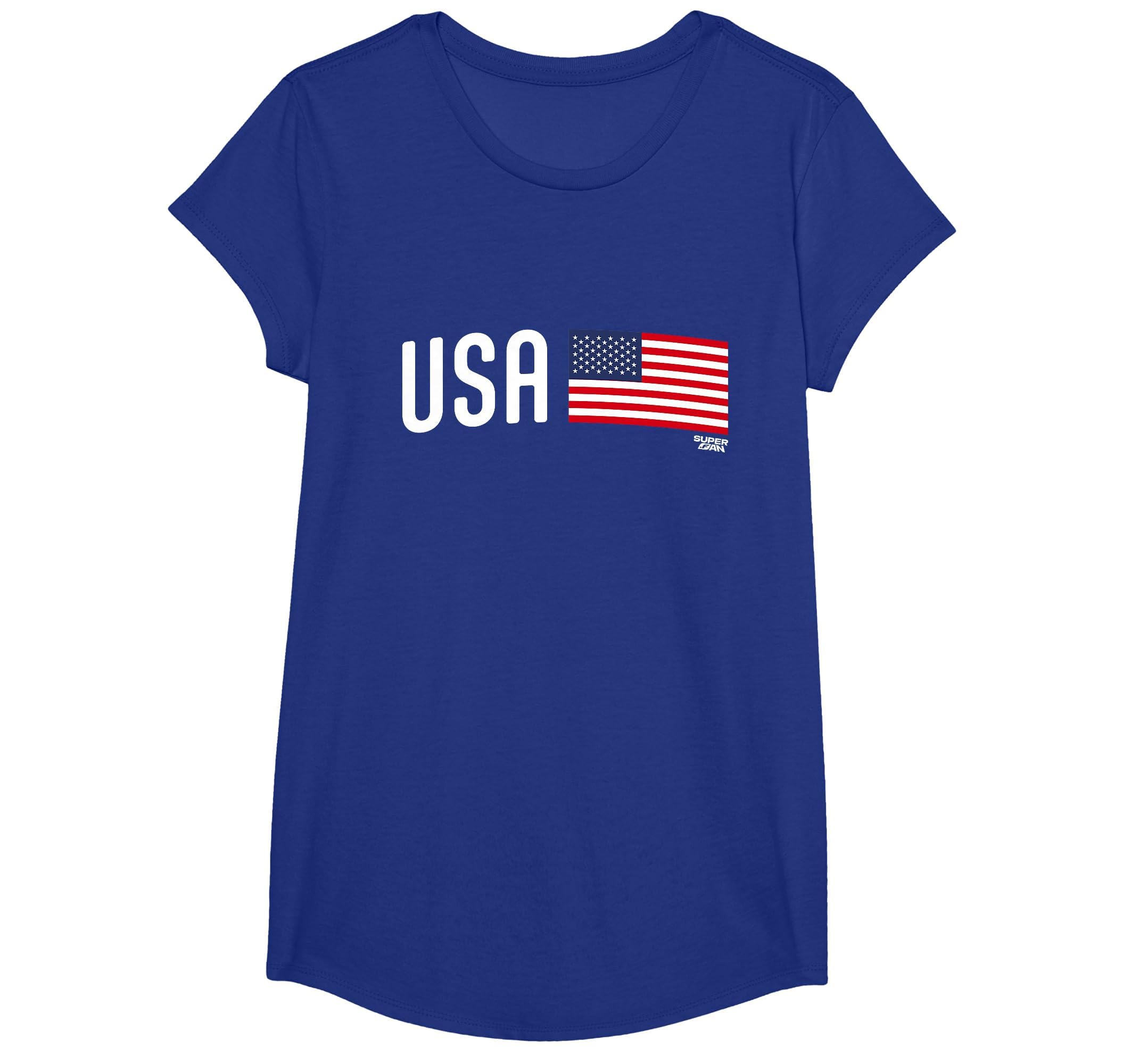 Superfan Usa Minimal Flag Stripe T-Shirt - Minimalist Print for Adults