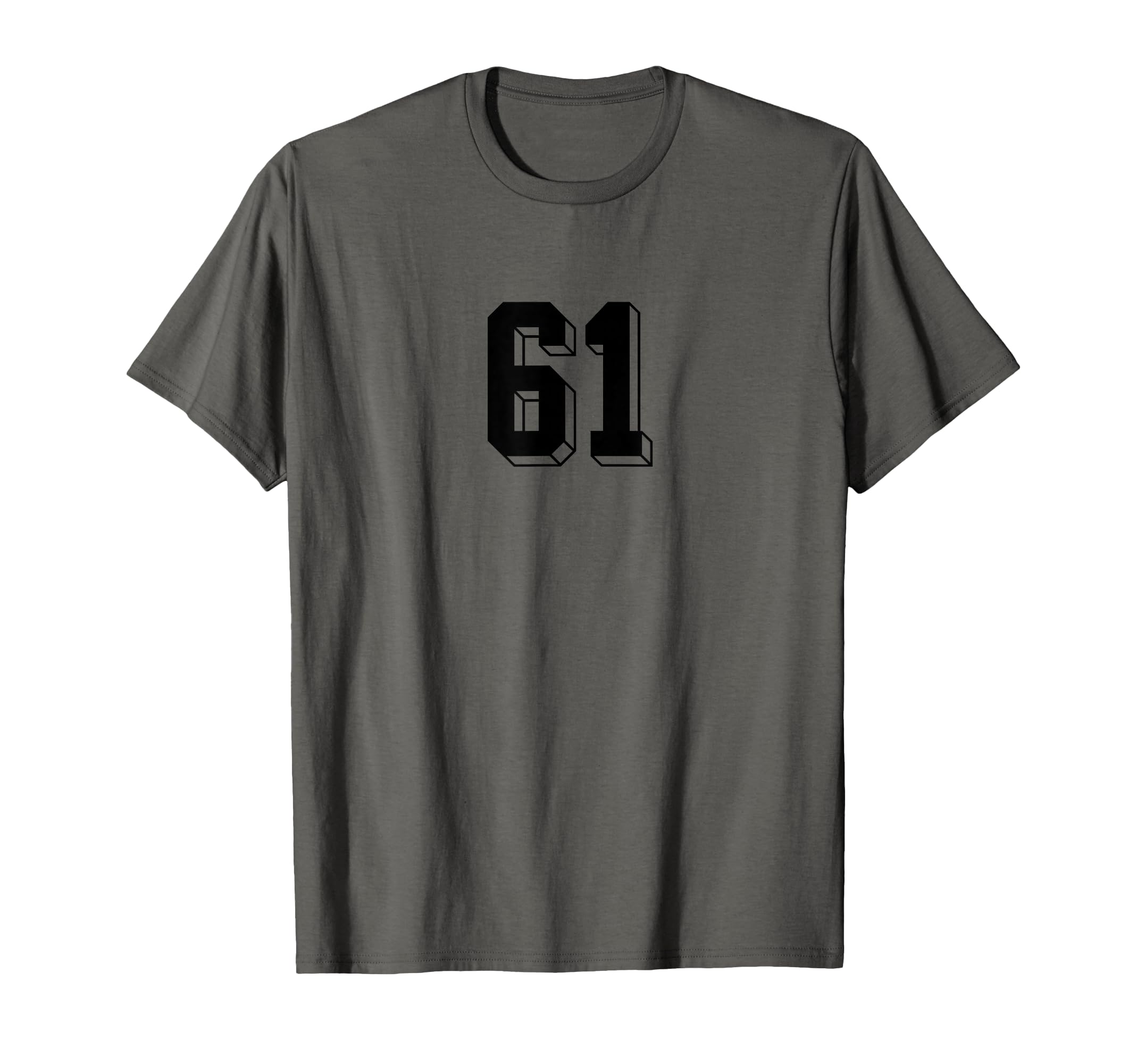 Number 61 80S 90S Soccer Team T-Shirt - Casual Everyday Wear Men Women