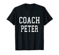 Coach Peter Custom Football Soccer T-Shirt - Minimalist Print Men Women