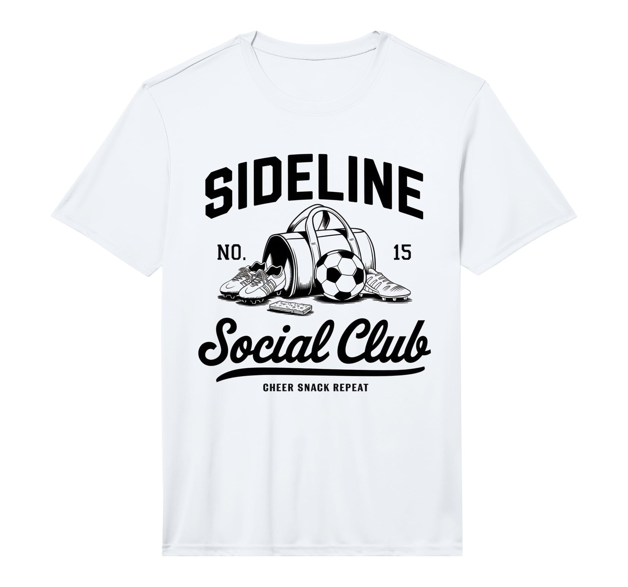 Sideline Social Club Soccer Mom Game T-Shirt - Unique Graphic Men Women