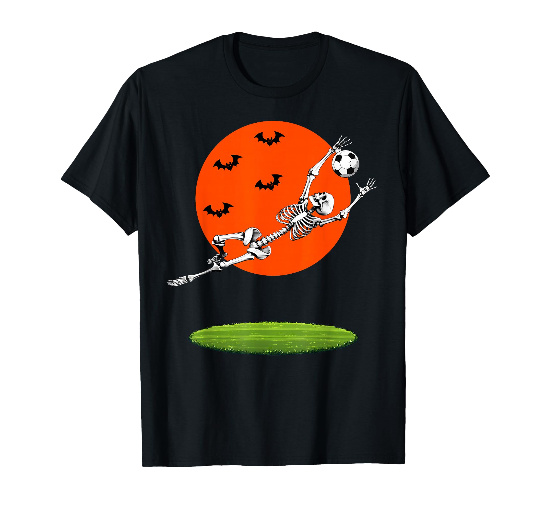 Soccer Skeleton Soccer Player T-Shirt - Fun Novelty Design for Adults
