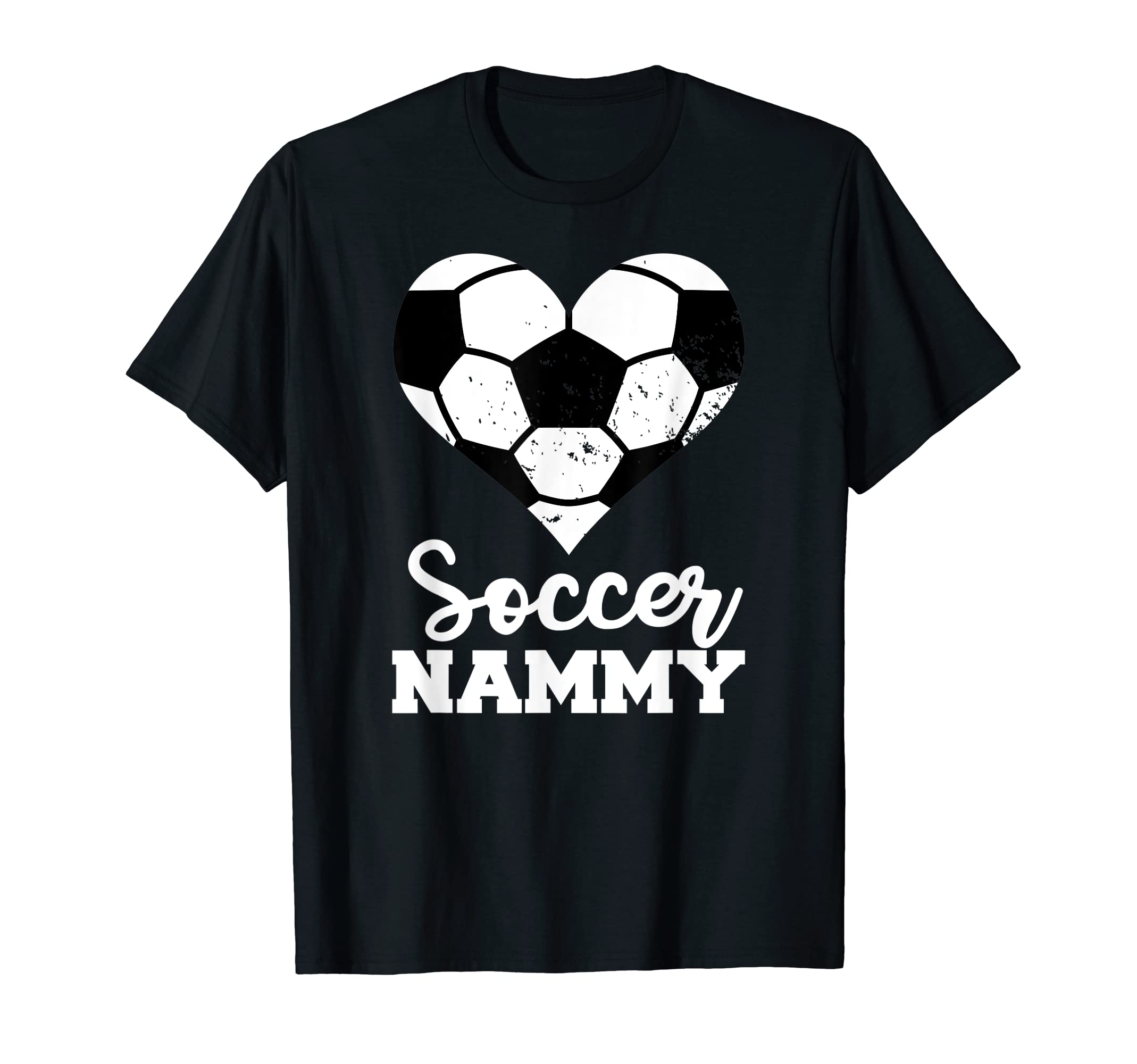Soccer Nammy Funny Soccer Heart T-Shirt - Fun Novelty Design Unisex