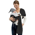 Baby Wrap Ring Sling 7-35 lbs, Baby Sling Carrier for Newborn, Toddler, Infant Holder, Lightweight Baby Carrier Wraps, Black