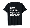 Eat Sleep Soccer Repeat Soccer Player T-Shirt - Streetwear Style for Adults