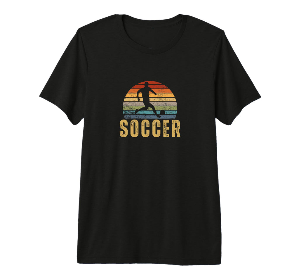Soccer Player 70S Soccer Tri Blend T-Shirt - Fun Novelty Design Unisex