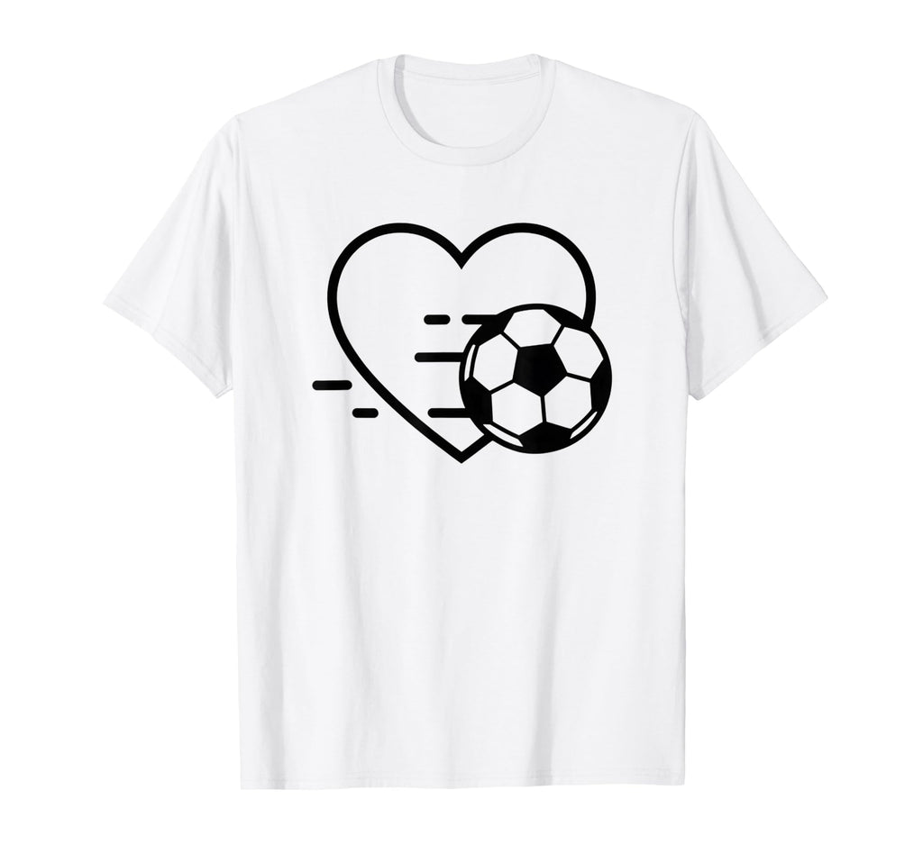 Soccer Love Heart Fans And Players T-Shirt - Streetwear Style Men Women