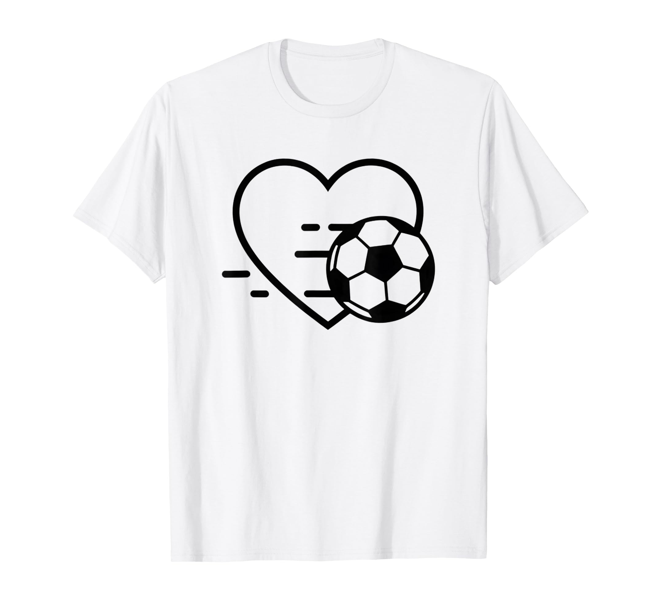 Soccer Love Heart Fans And Players T-Shirt - Streetwear Style Men Women