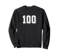 Number 100 80S 90S Soccer Team Sweatshirt - Custom Art Print Men Women