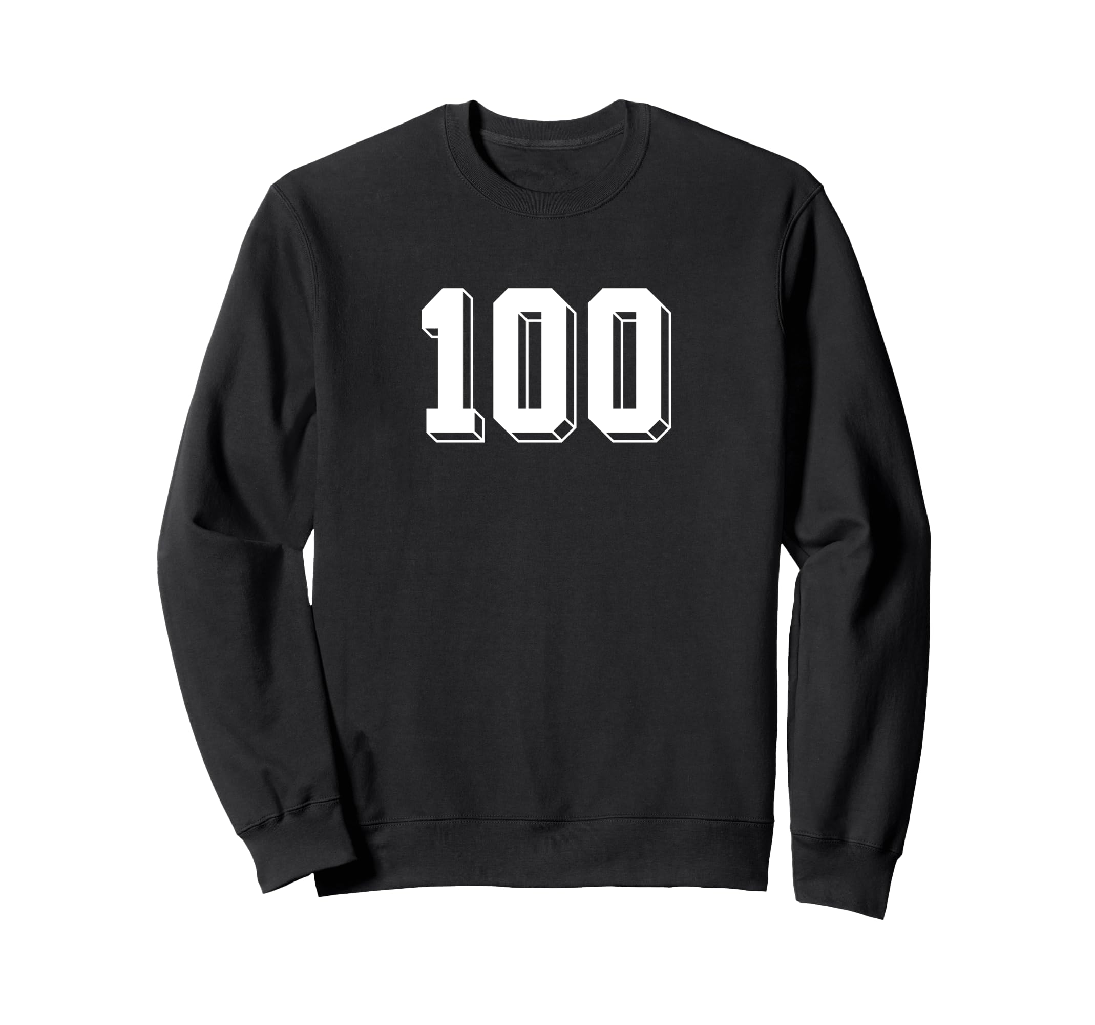 Number 100 80S 90S Soccer Team Sweatshirt - Custom Art Print Men Women
