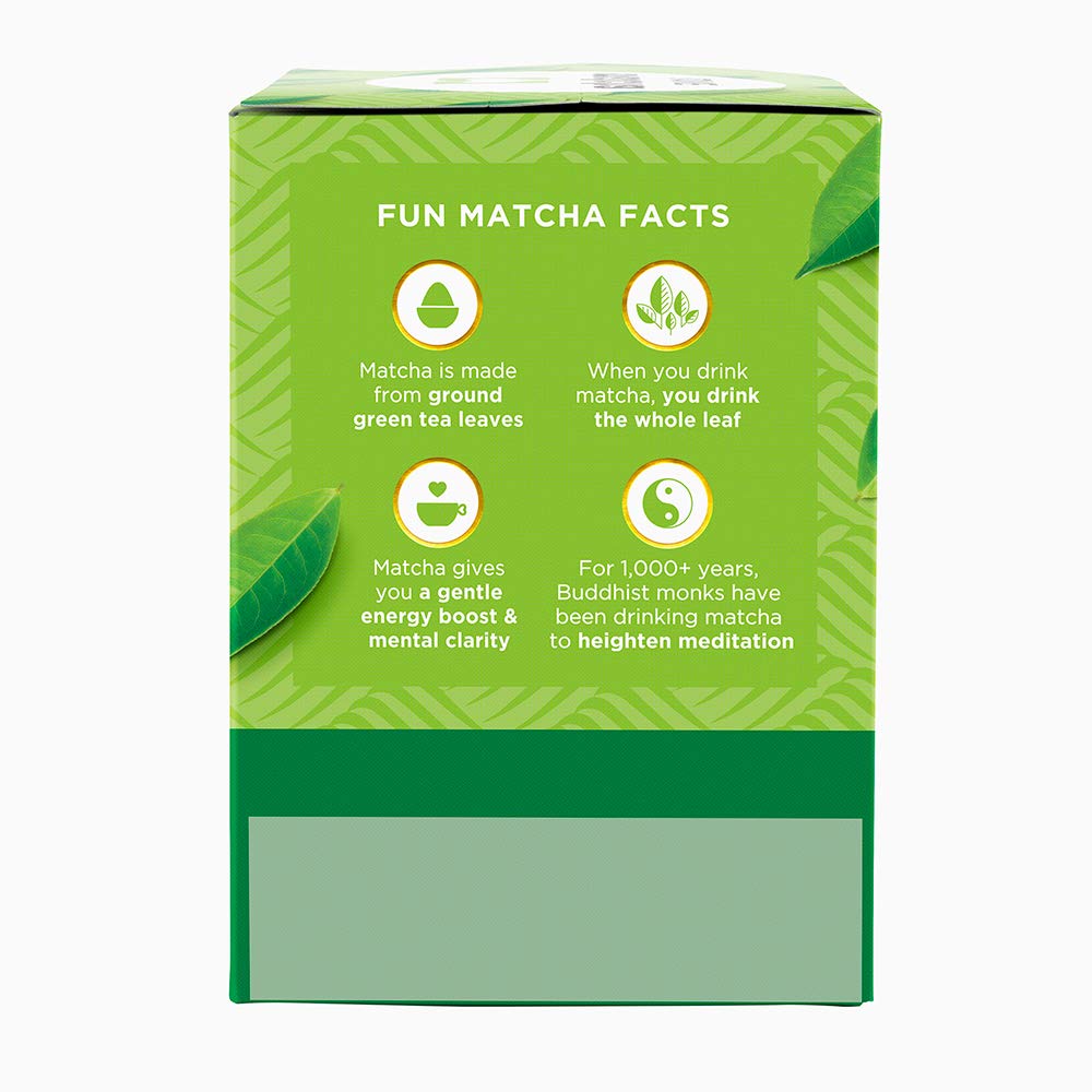 Matcha Love Traditional Green Tea Bags, Organic Japanese Matcha, 10 Bags per Box, Pack of 6