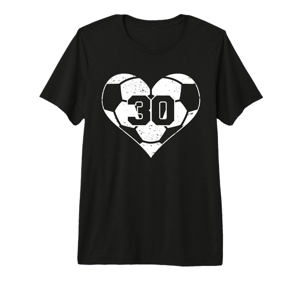 Soccer Number 30 Jersey Funny Soccer T-Shirt - Streetwear Style Unisex