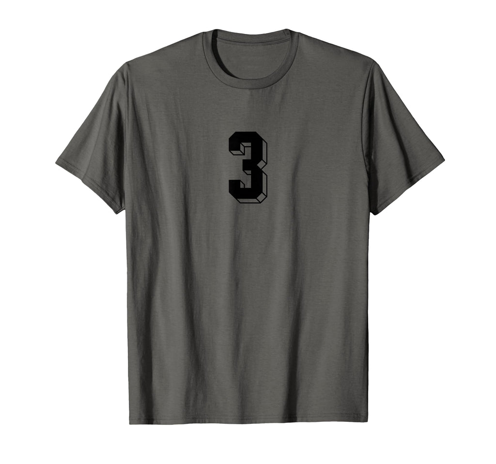 Number 3 80S 90S Soccer Team Jersey T-Shirt - Unique Graphic for Adults