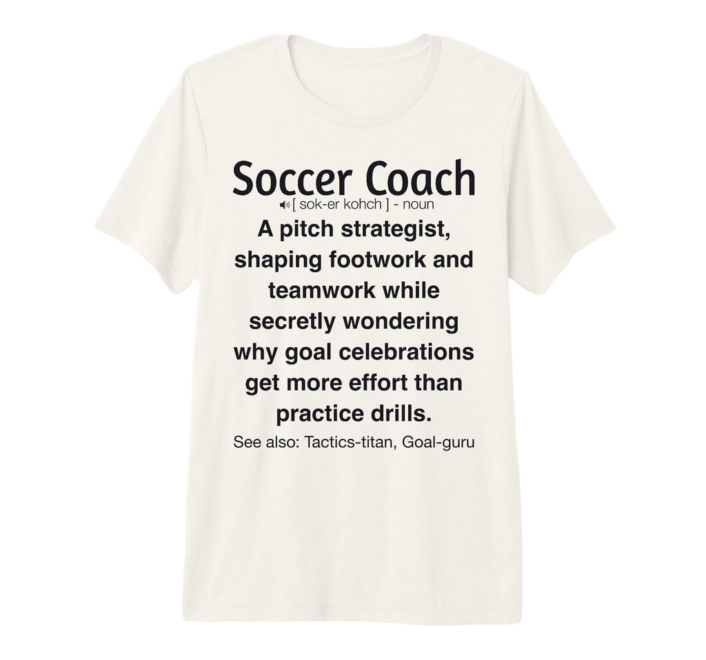 Soccer Coach Tri Blend T-Shirt - Aesthetic Graphic for Adults