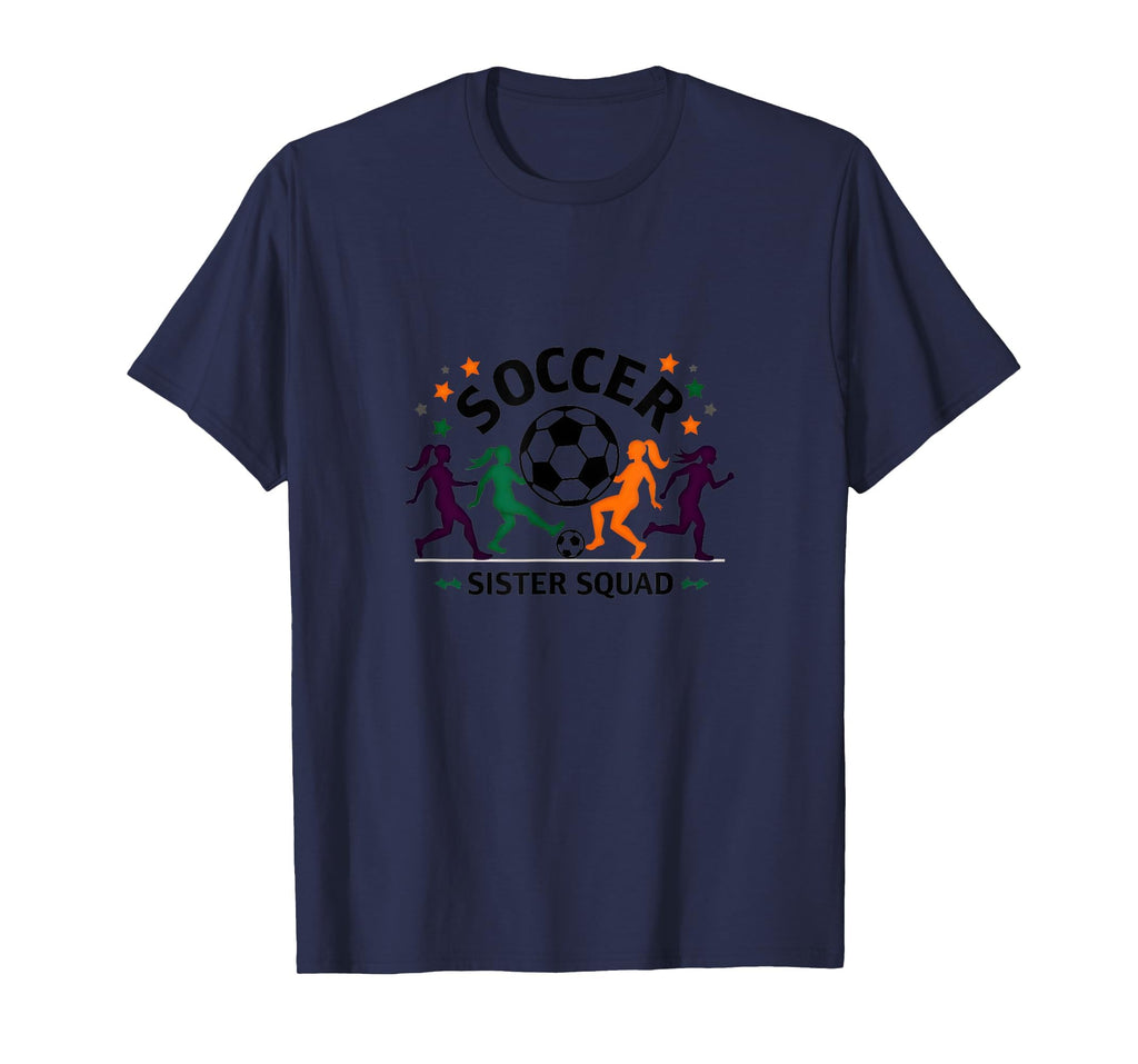 Soccer Sister Squad Team Spirit Sporty T-Shirt - Aesthetic Graphic Unisex