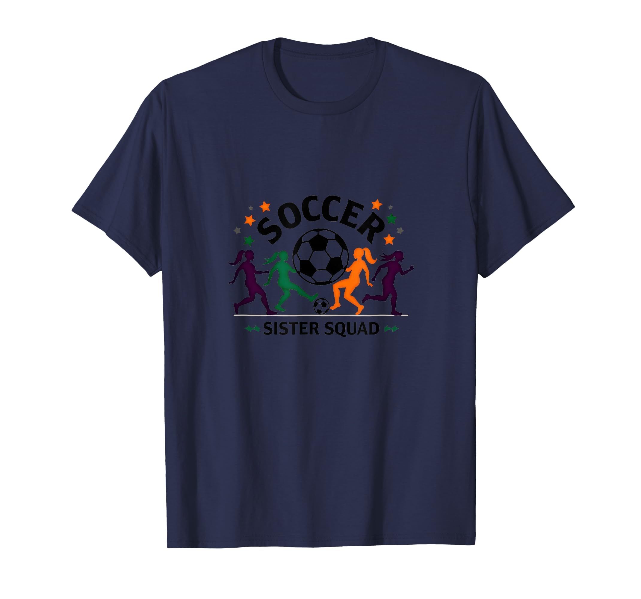 Soccer Sister Squad Team Spirit Sporty T-Shirt - Aesthetic Graphic Unisex