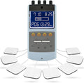 iStim TENS EMS Muscle Stimulator, EV-906 for Pain Relief and Muscle Strengthening, Japanese Gelled Electrodes Included