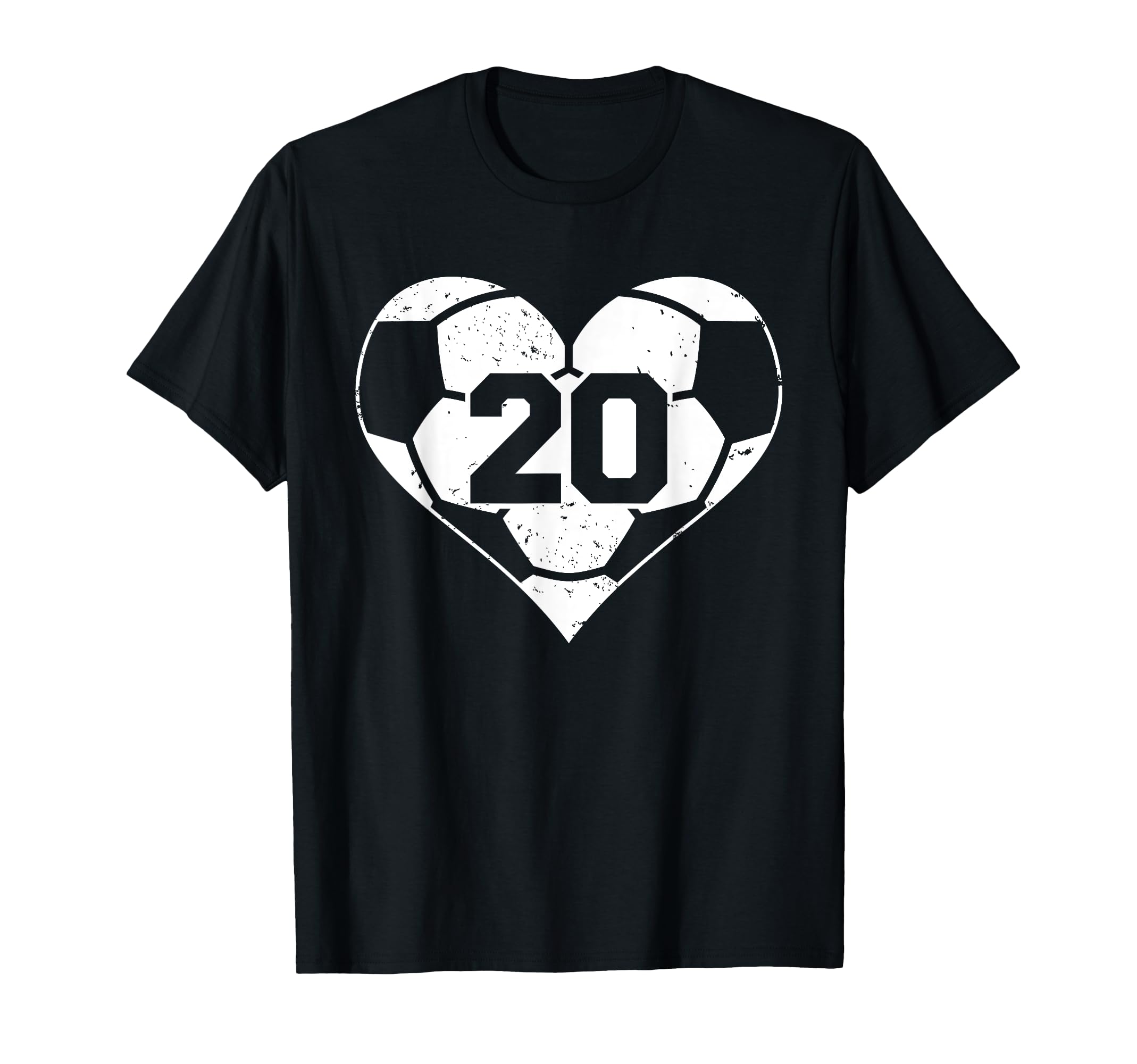 Soccer Number 20 Jersey Funny Soccer T-Shirt - Minimalist Print Unisex