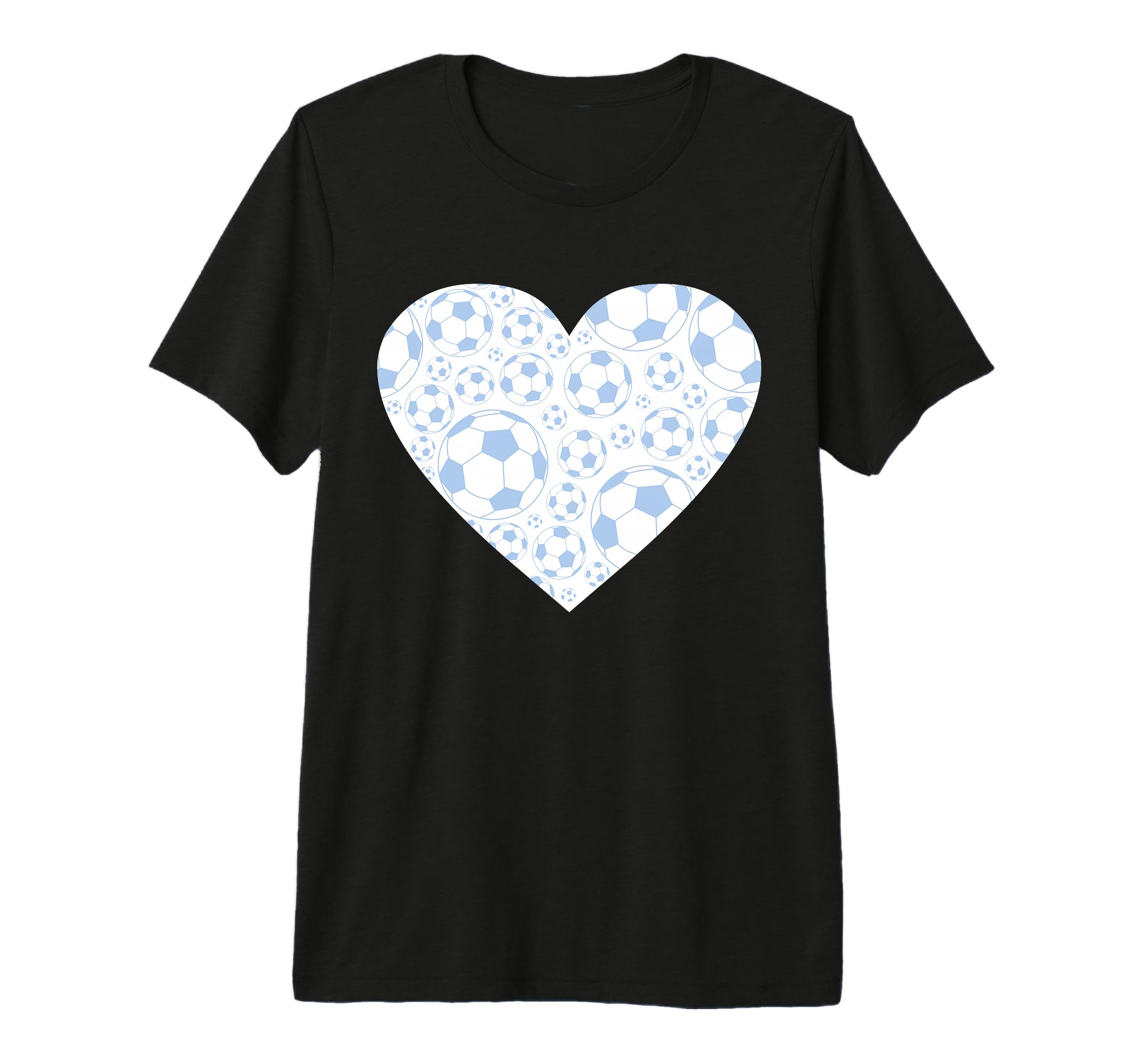 Soccer Love Heart Tri Blend T-Shirt - Aesthetic Graphic Unisex
