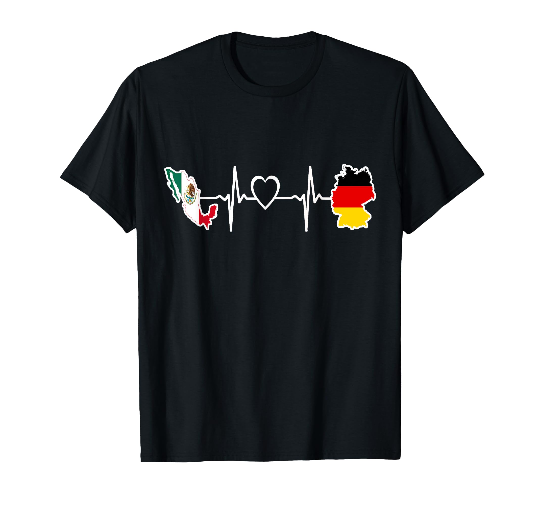 Mexican German Flag Mexican Germany T-Shirt - Trendy Graphic for Adults