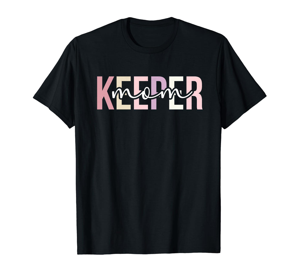 Boho Hockey Keeper Mom Ice Hockey T-Shirt - Fun Novelty Design for Adults