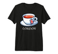 I Love London Uk English Tea Novelty T-Shirt - Graphic Print for Adults