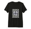 Jessica Personalized Coquette Soccer T-Shirt - Novelty Apparel for Adults