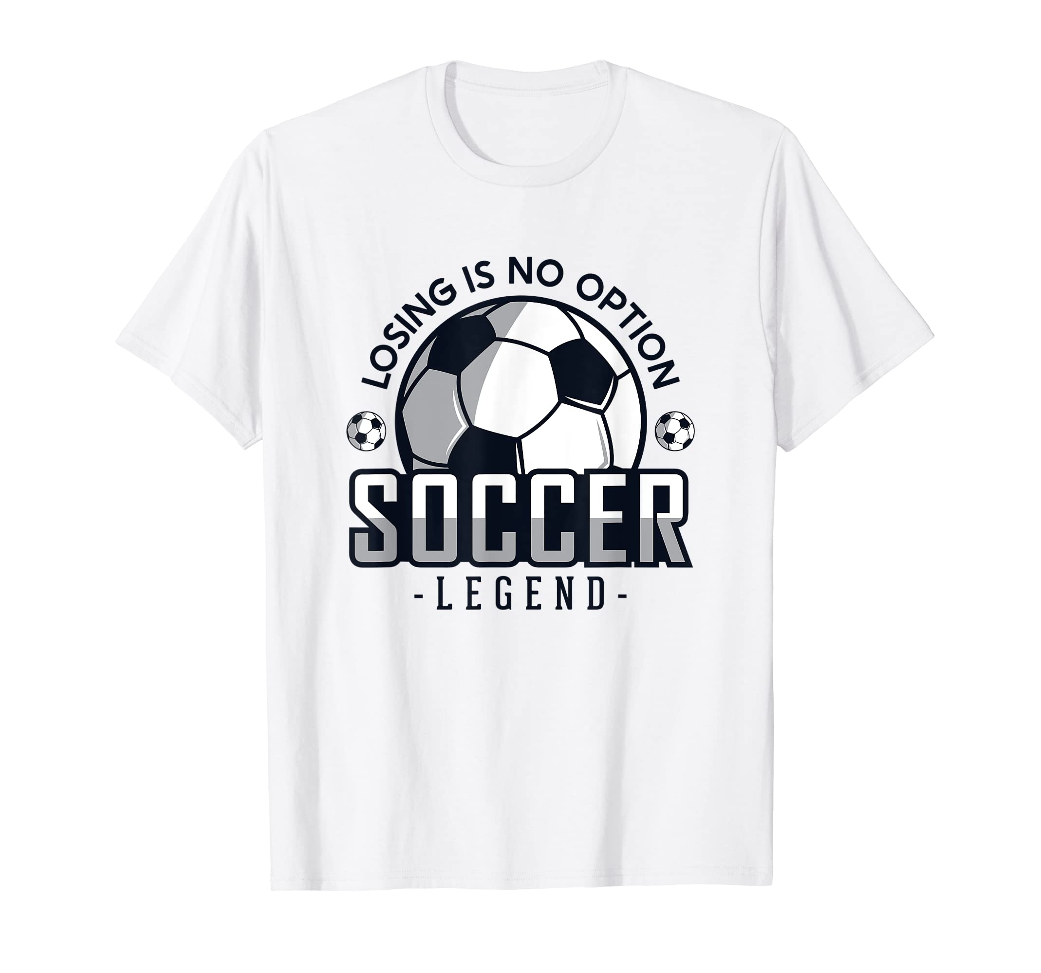 Losing Is No Option Fu Ball Goal T-Shirt - Custom Art Print for Adults