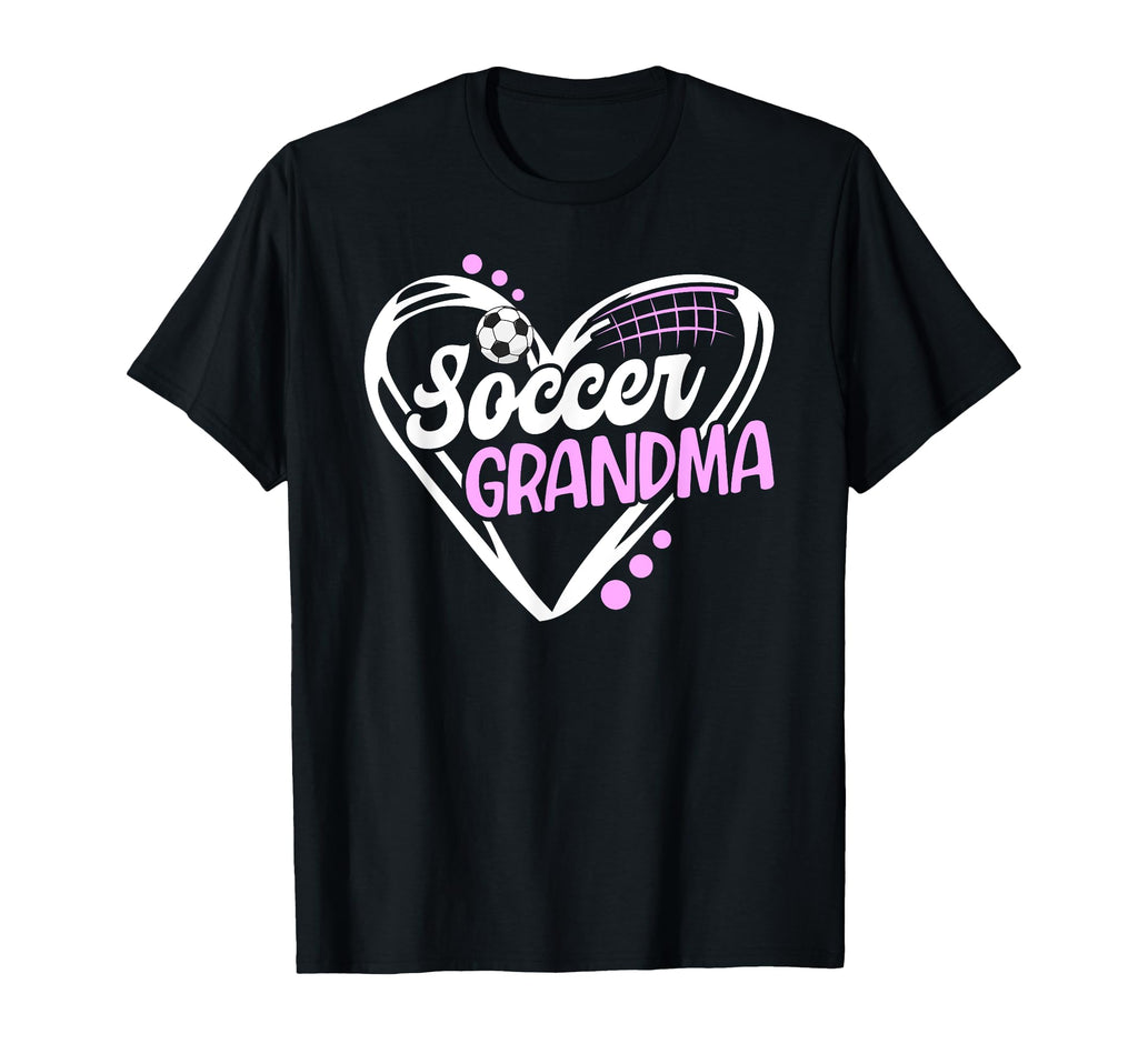 Soccer Grandma Heart Grandma T-Shirt - Casual Everyday Wear for Adults